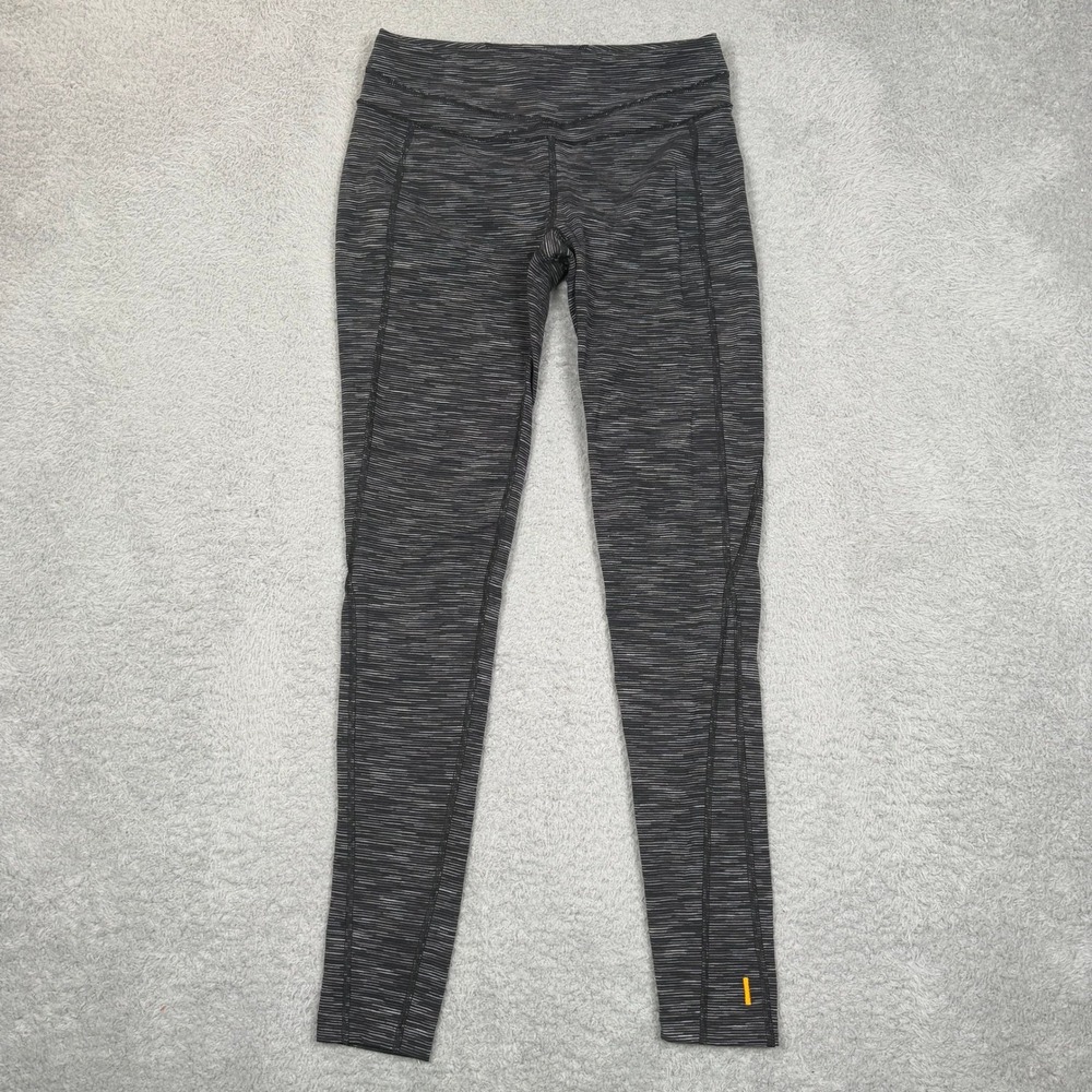 Lucy Womens Space‎ Dye Athletic Leggings Gray Black Activewear Size S 573560